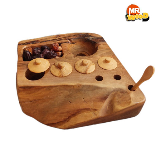 سینی سرو وارمردار چوب گردو روستیک